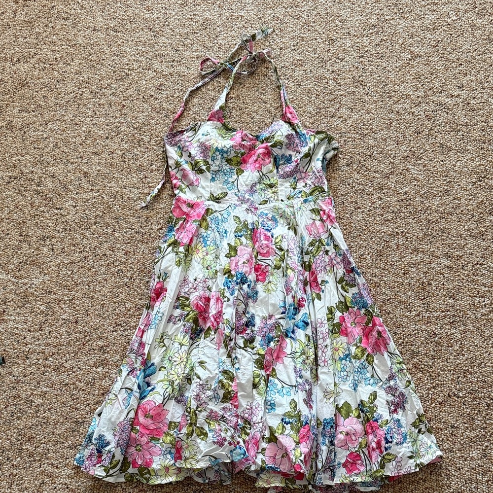 Aryeh Halter Floral Dress